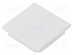 Cap for LED profiles; grey; ABS; Application: VARIO30-08; V: C