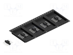 Connector: pin strips; pin header; male; PIN: 5; 2.54mm; SMT; 1x5