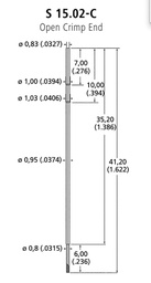 Test probe socket; Application: series 15; Connection: crimped