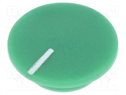 Cap; plastic; push-in; green; Application: K21