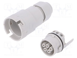 Connector: AC supply; screw terminal; female; 9÷12mm; 1÷2.5mm2
