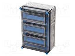 Enclosure: for modular components; IP65; light grey; Series: Mi