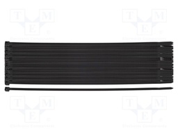 Cable tie; L: 370mm; W: 4.8mm; black; 50pcs; EXTREME