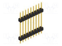 Connector: pin strips; pin header; male; PIN: 9; 2.54mm; THT; 1x9