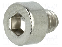 Screw; M4x4; 0.7; Head: cheese head; hex key; HEX 3mm; DIN 912