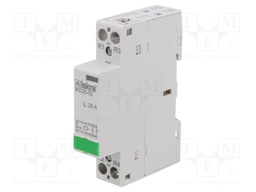 Contactor: 2-pole installation; NC x2; 230VAC; 220VDC; 20A; DIN