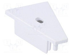 Cap for LED profiles; white; ABS; Application: CORNER14