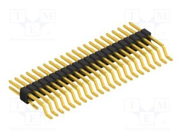 Connector: pin strips; pin header; male; PIN: 44; 1.27mm; SMT; 2x22