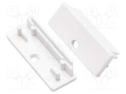 Cap for LED profiles; white; ABS; Pcs: 20; WIDE24