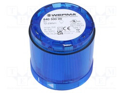 Signaller: lighting; blue; 12÷230VDC; 12÷230VAC; IP54; Ø70x66mm