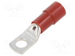 Tip: ring tube; M10; Ø: 10.5mm; 35mm2; crimped; for cable; insulated