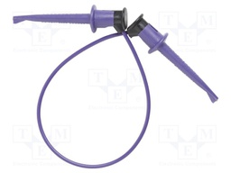 Test lead; 60VDC; 30VAC; 5A; Len: 0.6096m; violet; Insulation: nylon
