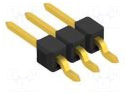 Connector: pin strips; pin header; male; PIN: 3; 2.54mm; SMT; 1x3