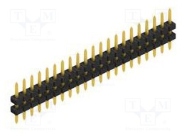 Connector: pin strips; pin header; male; PIN: 21; 2mm; THT; 1x21