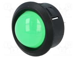 Indicator: LED; prominent; Cutout: Ø25.65mm; for PCB; plastic