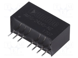 Converter: DC/DC; 1W; Uin: 18÷36V; 24VDC; Iout: 42mA; SIP8; 4.9g