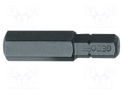 Screwdriver bit; hex key; HEX 12mm; 5/16"; Overall len: 30mm