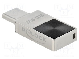 Pendrive; 256GB; R: 117MB/s; silver; USB C plug; 0÷70°C