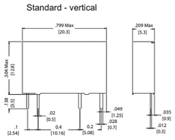 Relay: electromagnetic; SPST-NO; Ucoil: 5VDC; 5A/250VAC; 5A/30VDC