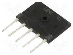 Three-phase bridge rectifier; Urmax: 800V; If: 50A; Ifsm: 500A