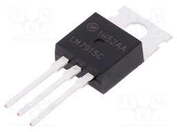 IC: voltage regulator; linear,fixed; -15V; 1A; TO220-3; THT; tube