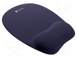 Mouse pad; dark blue; Features: gel; 235x195x22mm