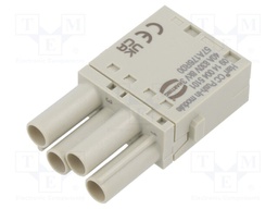 Connector: HDC; module; female; Han-Modular®; PIN: 4; push-in; 40A