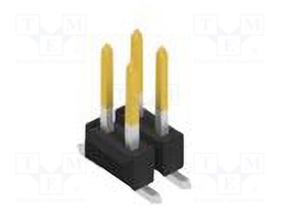 Connector: pin strips; pin header; male; PIN: 4; 2.54mm; SMT; 2x2