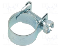 T-bolt clamp; W: 9mm; Clamping: 13÷15mm; zinc plated steel; Mini