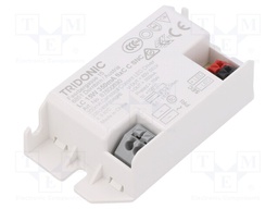 Power supply: switched-mode; LED; 15W; 30÷42.8VDC; 350mA; IP20