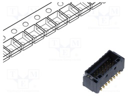 Connector: wire-board; DF51K; vertical; male; on PCBs; socket; SMT