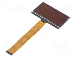 Display: OLED; graphical; 128x64; Dim: 73x41.86x2.05mm; green