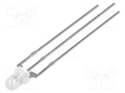 LED; 3mm; bicolour; yellow/green; 70÷90mcd; 270÷350mcd; 60°