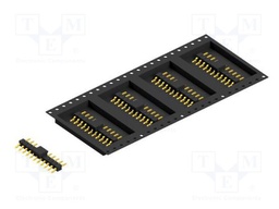 Connector: pin strips; pin header; male; PIN: 11; 2.54mm; SMT; 1x11