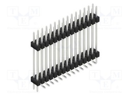 Connector: pin strips; pin header; male; PIN: 30; 2.54mm; SMT; 2x15