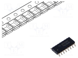 IC: interface; receiver,line driver; RS232; 1000kbps; SOIC16