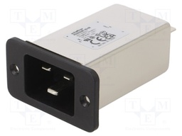 Filtered IEC Power Entry Module, IEC C20, General Purpose, 23 A, 250 VAC
