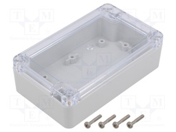 Enclosure: multipurpose; X: 75mm; Y: 125mm; Z: 37mm; ZP; light grey