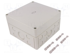 Enclosure: multipurpose; X: 180mm; Y: 182mm; Z: 110mm; TK PS; grey