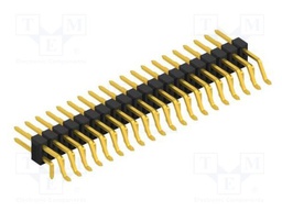 Connector: pin strips; pin header; male; PIN: 40; 2.54mm; SMT,THT