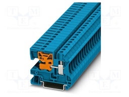 Splice terminal: rail; PA; terminals: 1; W: 8.2mm; H: 55mm; Body: blue