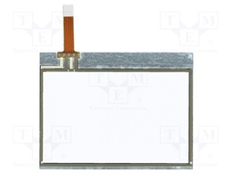 Touch panel; Dim: 78x60mm; 73x46mm; PIN: 4; Layout: 1x4