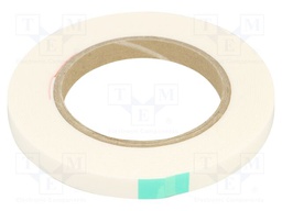 Tape: fixing; W: 12mm; L: 5.5m; Thk: 1mm; two-sided adhesive; white
