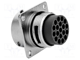 Connector: circular; Series: RT360; socket; male; PIN: 19; IP67