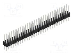 Connector: pin strips; pin header; male; PIN: 56; 1.27mm; THT; 2x28