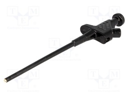 Clip-on probe; pincers type; 60VDC; black; 4mm; Overall len: 158mm