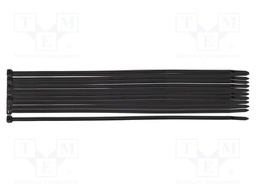 Cable tie; L: 150mm; W: 3.6mm; black; 20pcs; EXTREME