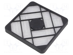 Guard; with EMI shielding,with filter; 120x120mm; Mat: plastic