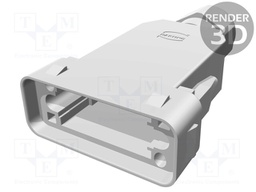 Enclosure: for HAN GND connectors; for cable; latch; IP65