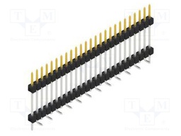 Connector: pin strips; pin header; male; PIN: 25; 2.54mm; SMT; 1x25